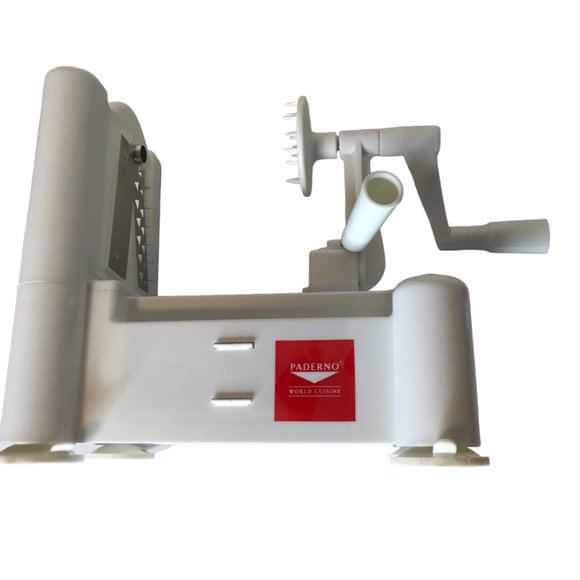 Spiralizer, White, Plastic, with Multiple Blades, Different Cuts; Paderno World - Picture 2 of 9